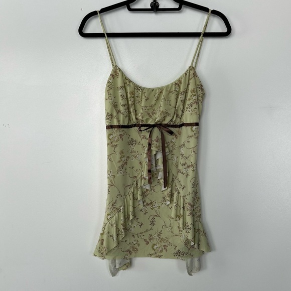 Maurices Tops - Y2K Mourices Green & Brown Tank Top